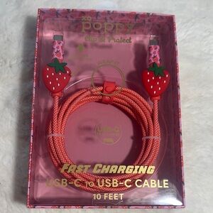 Xo poppy fast charge USB-C TO USB-C  10 ft charger